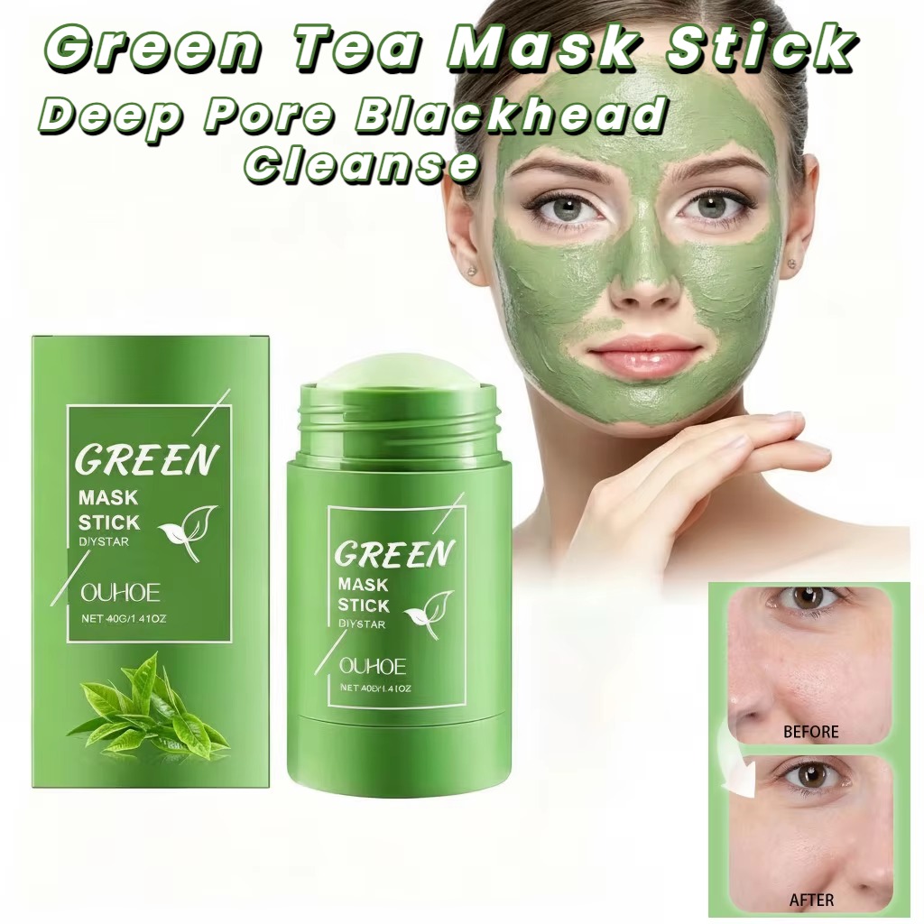 Green Tea Cleansing Clay Mask - Grüntee-Maskenstick für das Gesicht Tiefenreinigung der