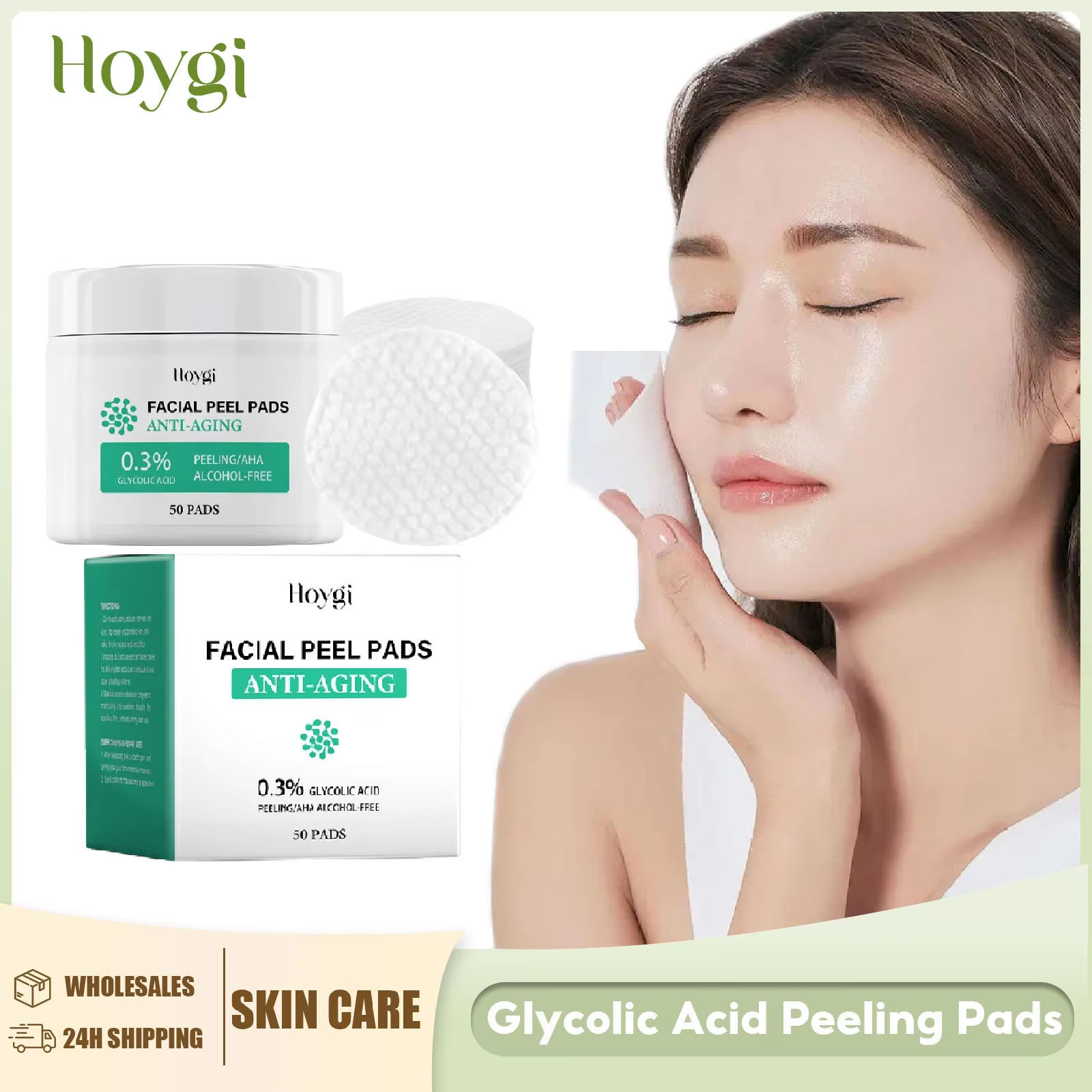 Salicylic Acid Blackhead Remover - Glykolsäure Wattepads Schrumpfen Poren Mitesser Entfernung