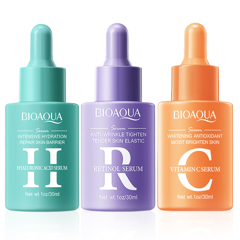 Hyaluronic Acid Facial Serum - 1/3 stücke BIOAQUA Vitamin C Retinol