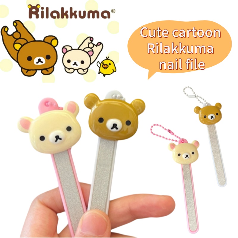 Nail Art - Rilakkuma Cartoon-Anime-Nagelkunstwerkzeug zum Feilen der Nägel,