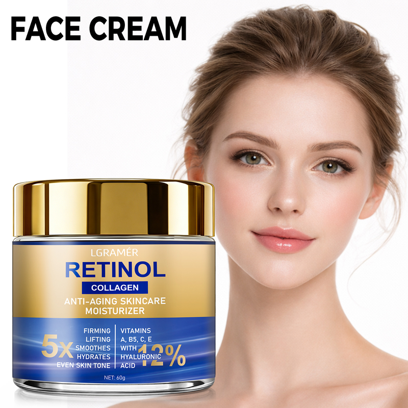 Retinol Anti Wrinkle Cream - Retinol-Gesichtscreme, feuchtigkeitsspendende Faltenentferner-Cremes mit Kollagen und