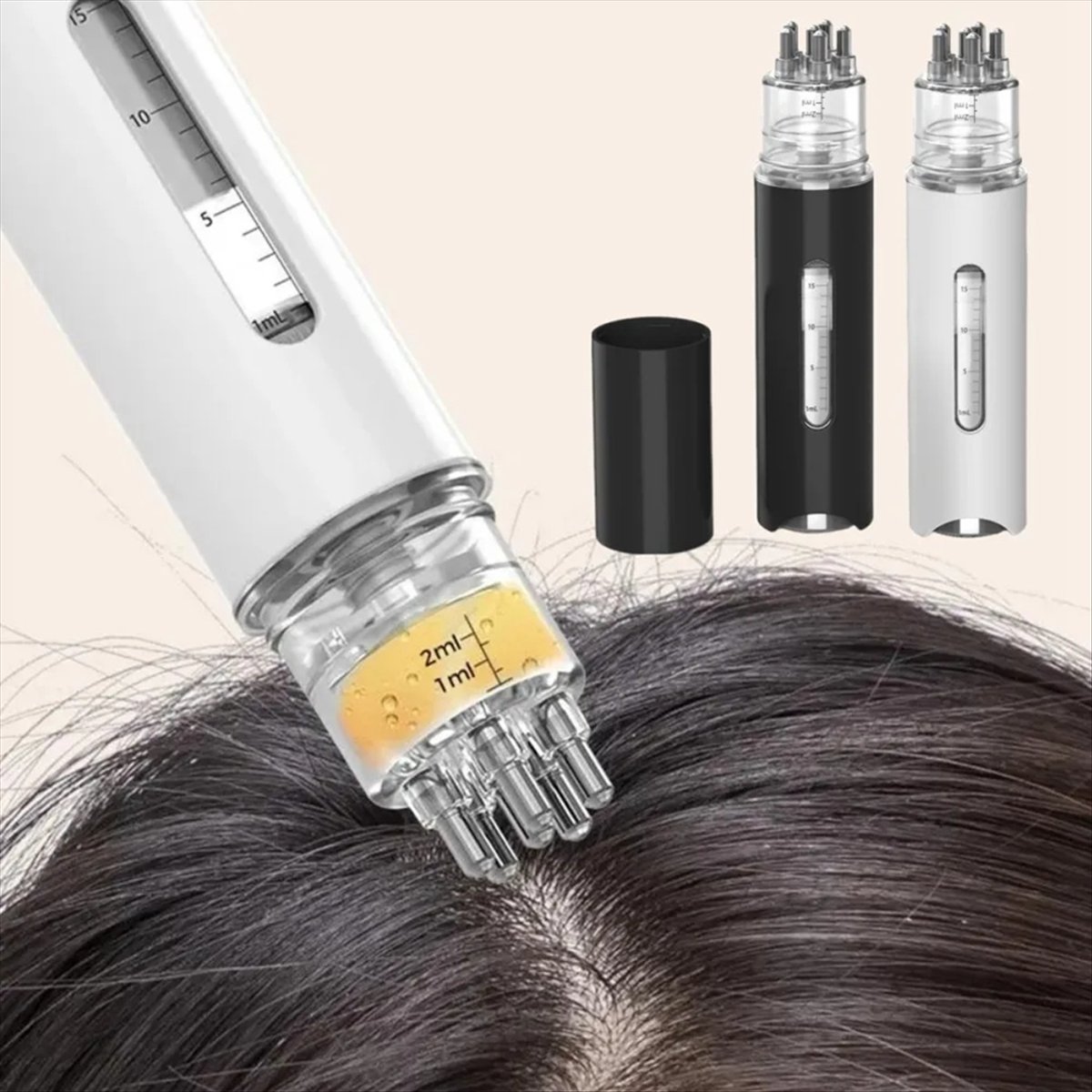 Hair Care - *X07A Kopfhaut-Applikator, flüssiger Kamm, Mini-Massagekamm, ätherisches