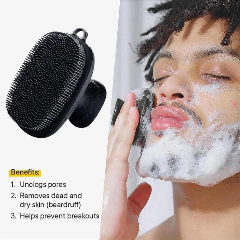 Silicone Face Scrubber Electric - Silikon-Gesichtswäscher für Männer und Frauen, Gesichtsreinigungsbürste,