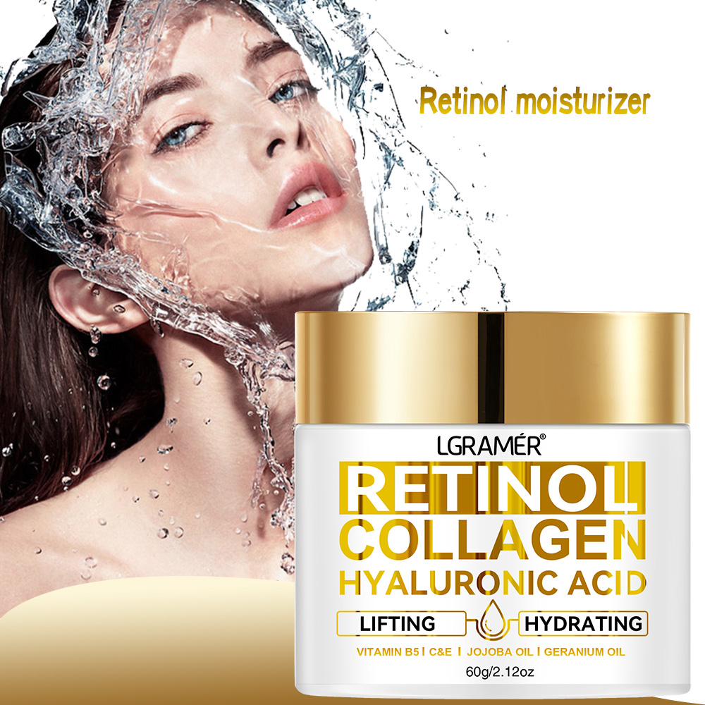 Retinol Anti Wrinkle Cream - Retinol-Gesichtscreme, feuchtigkeitsspendender Faltenentferner, Kollagen, Hyaluronsäure, Cremes,